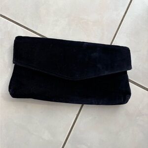 Vintage Madison Navy Velvet Fabric with Gold Zipper